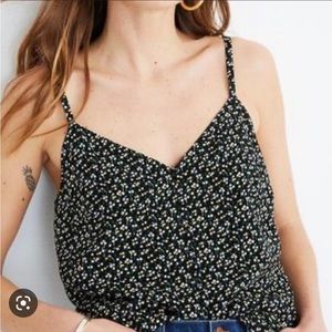 🚨LAST CHANCE🚨 MADEWELL • Floral Button-Down Cami Top in Playground Posies, 00